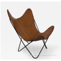 Italiano Famous Design Design Butterfly Cadeira de cadeira de cadeira de couro